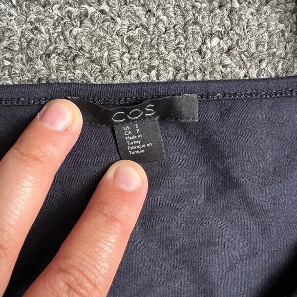 COS Navy Basic Tank Top Size Small - Picture 3 of 5